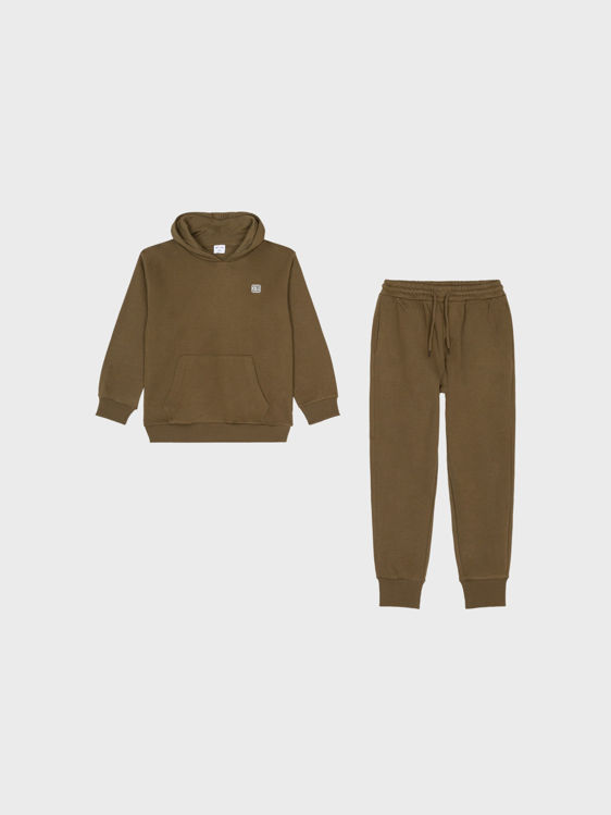 Picture of BD8288- HIGH QUALITY MATERIAL ARMY GREEN BOYS TRACKSUIT